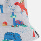 Recycled Polyester Beach Hat Blue Baby Dinosaur Print