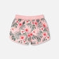 Swim Shorts Pink Hibiscus Print