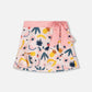 Beach Skirt Cover-Up Pink Printed Fruits