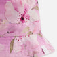 Beach Hat Purple Flower Print