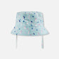 Beach Hat Blue Seahorse Print