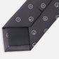 Neck Tie Black Printed Smiles