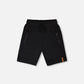 French Terry Shorts With Cross Seams Black