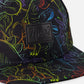 Cap Black Dinosaur Print
