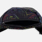 Fanny Pack Black Dinosaur Print