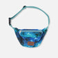 Fanny Pack Blue Wave Print