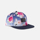 Cap Blue Rose Print