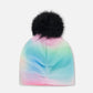 Stretch Jersey Hat Multicolored With Pompom