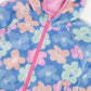 Softshell Jacket Blue Flower Print