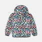 Quilted Mid-Season Jacket Black Animal Print