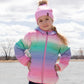 Quilted Mid-Season Jacket Multicolor Gradient