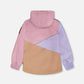 Mid-Season Jacket In Recycled Polyester Mauve, Lilac And Beige