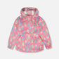 Packable Windbreaker In Polyester Pink Lollipop Print