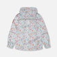 Two-Piece Mid-Season Outerwear Set Blue Mini Flower Print