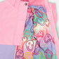 3-In-1 Two-Piece Mid-Season Outerwear Set Pink Colorblock