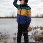 Two-Piece Mid-Season Outerwear Set Green, Yellow And Blue