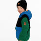 Sherpa Jacket Blue Colorblock