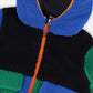 Sherpa Jacket Blue Colorblock