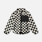 Sherpa Jacket Black Checkerboard