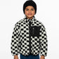 Sherpa Jacket Black Checkerboard