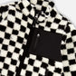 Sherpa Jacket Black Checkerboard