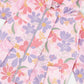 Baby Mid-Season One-Piece Outerwear With Hat Pink Flower Print