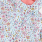Kids Mid-Season One-Piece Outerwear Blue Mini Flower Print