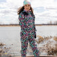 Kids Mid-Season One-Piece Outerwear Black Animal Print
