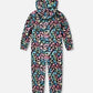 Kids Mid-Season One-Piece Outerwear Black Animal Print