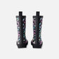 Rain Boots In Natural Rubber Black Animal Print
