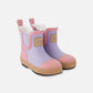 Short Rain Boots In Natural Rubber Lavender