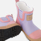 Short Rain Boots In Natural Rubber Lavender