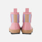Short Rain Boots In Natural Rubber Lavender