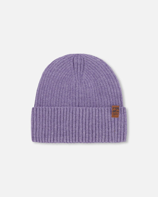 Strickmütze Lavendel