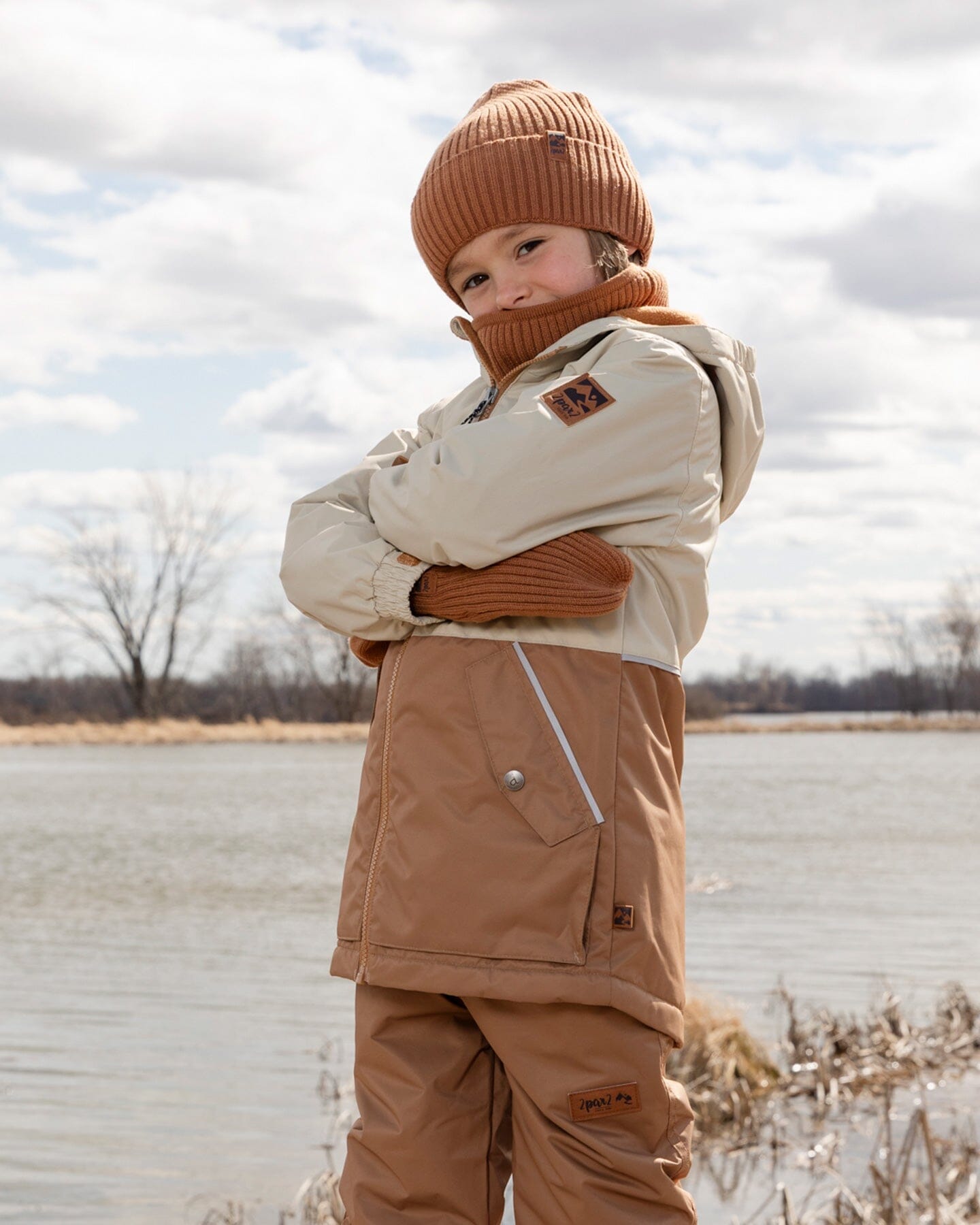 Knit Neckwarmer Brown