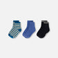 Socks (3 Pairs) Set Striped Green