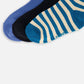 Socks (3 Pairs) Set Striped Green