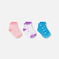 Socks (3 Pairs) Striped Pink