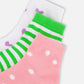 Socks (3 Pairs) Striped Green