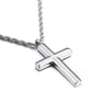 Kalen Mode Kreuz Halsketten Für Männer Hochglanzpoliert 50cm Edelstahl Kreuz Schmuck Halskette Männlich Günstiger Schmuck