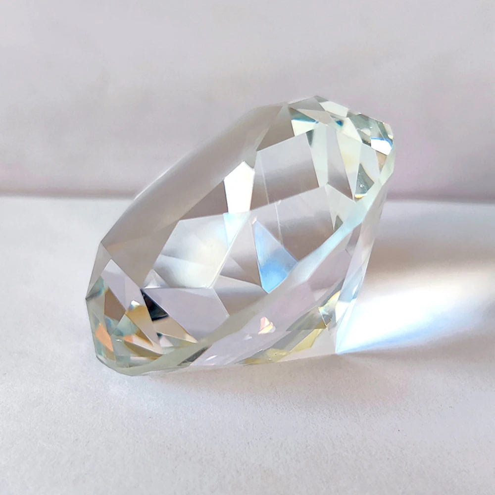 30mm Klarer Kristall Diamantform Briefbeschwerer Edelstein Display Hochzeit Weihnachtsgeschenk Ornament