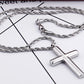 Kalen Mode Kreuz Halsketten Für Männer Hochglanzpoliert 50cm Edelstahl Kreuz Schmuck Halskette Männlich Günstiger Schmuck