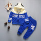 Neuer Frühling Herbst Baby Freizeit Trainingsanzug Kinder Jungen Mädchen Hoodies Hosen 2tlg/Sets Kinder Baumwollkleidung Säugling Mode Sportbekleidung