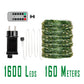 200M Green Wire 8 Modes Fairy String Light Waterproof Firefly Lamp Remote Decoration For Christmas Halloween Bedroom Wedding