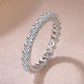 So-Bling S925 Sterling Silber Ringe für Damen Eleganter feiner Zirkonia-Ring Brauthochzeit Verlobungsring Damen Trendiger Schmuck