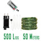 200M Green Wire 8 Modes Fairy String Light Waterproof Firefly Lamp Remote Decoration For Christmas Halloween Bedroom Wedding