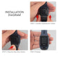 ANBEST Silikonarmband für TomTom Runner 2/3 Spark/3 Armband Sportuhr für TomTom Uhrenarmband Hochwertiges Uhrenarmband