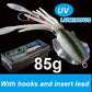SUNMILE Angel-Gummiköder Tintenfisch 20g/60g/80g/100g/120g/150g Leuchtend/UV-Tintenfisch-Jig Angelköder für Meeresangeln Wobbler Köder