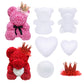 Polystyrene Styrofoam Foam Ball Rose Bear White Heart Craft For DIY Home Party Decoration Wedding Birthday Christmas Party Gift