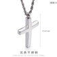 Kalen Mode Kreuz Halsketten Für Männer Hochglanzpoliert 50cm Edelstahl Kreuz Schmuck Halskette Männlich Günstiger Schmuck